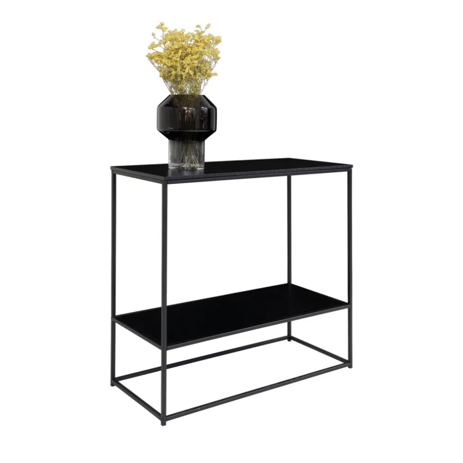 House Nordic VITA Console 2 étagères en bois et métal