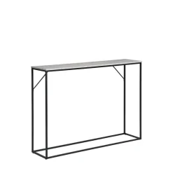 Clearance House Nordic VITA Console effet travertin et métal