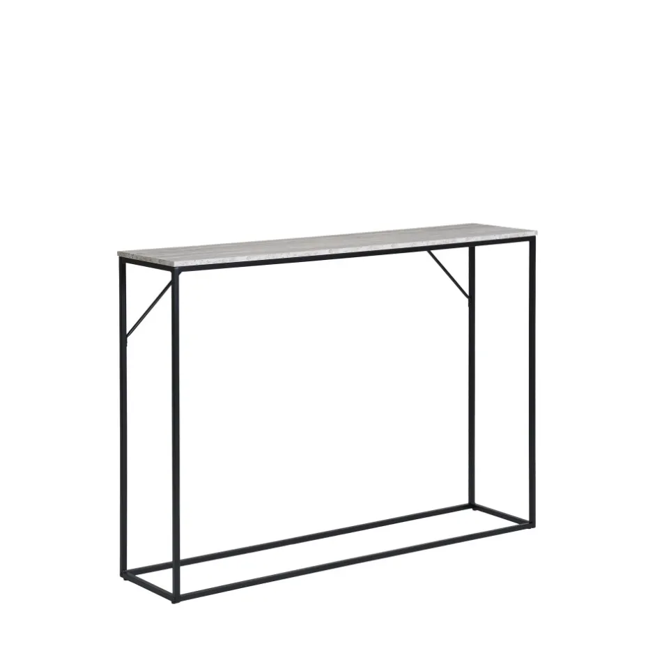 Clearance House Nordic VITA Console effet travertin et métal