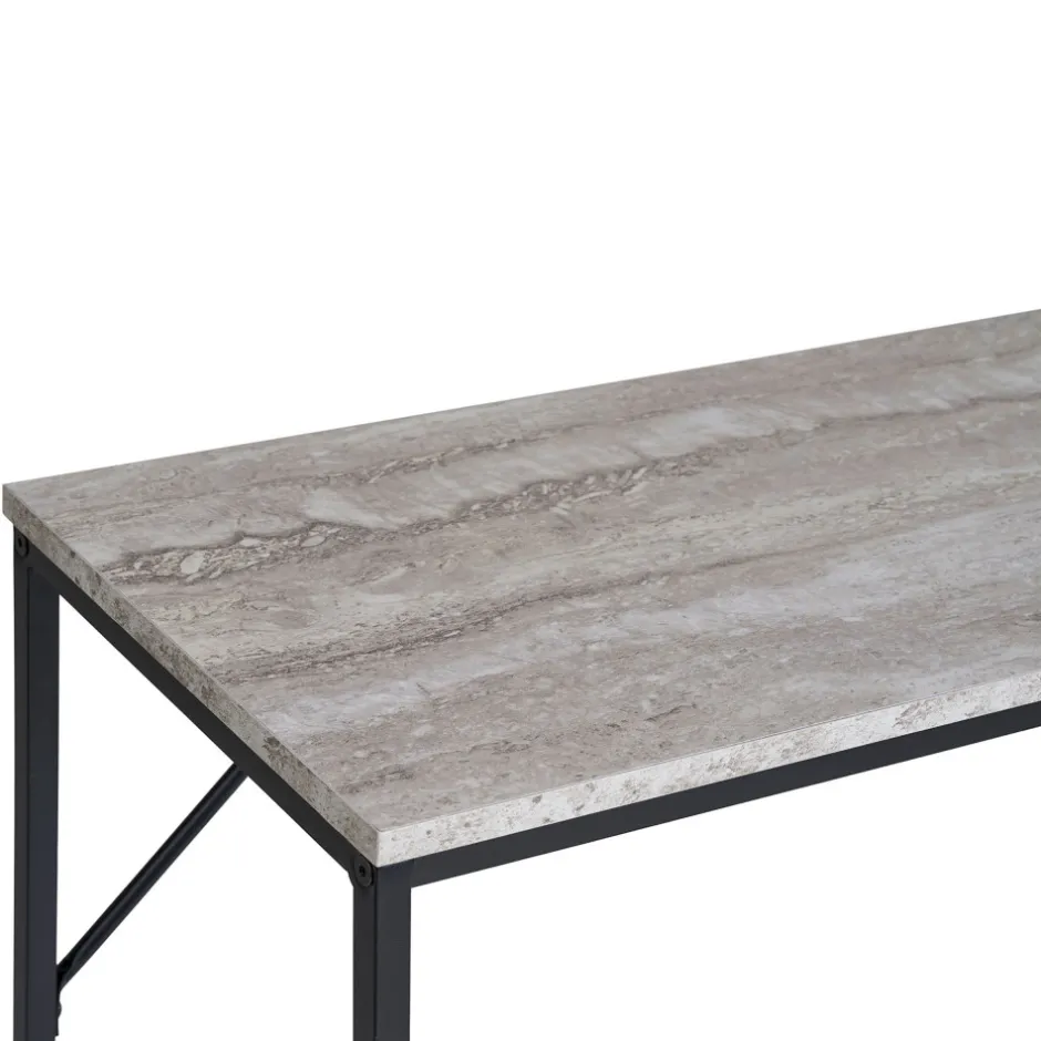 Clearance House Nordic VITA Console effet travertin et métal