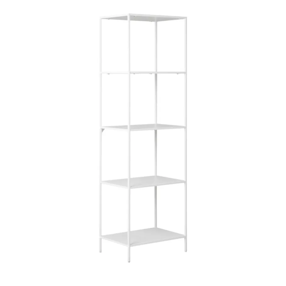 Best House Nordic VITA Etagère en bois et métal blanc 51x170cm
