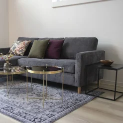 Outlet House Nordic VITA Table d'appoint en métal et bois