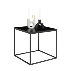 Outlet House Nordic VITA Table d'appoint en métal et bois