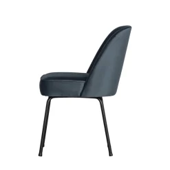 Best Woood VOGUE Lot de 2 chaises design en velours