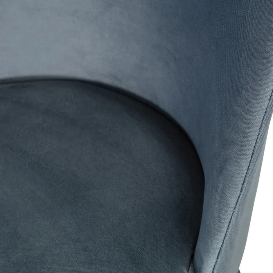 Best Woood VOGUE Lot de 2 chaises design en velours