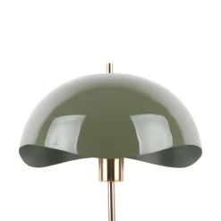 Online Leitmotiv WAVED DOME Lampe à poser en métal et marbre