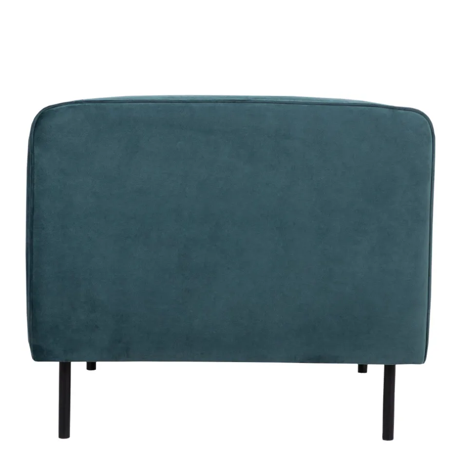 Clearance Drawer WINSEN Fauteuil en velours pieds droits en métal