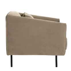 Clearance Drawer WINSEN Fauteuil en velours pieds droits en métal