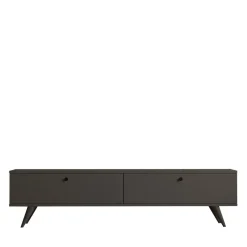 Clearance Drawer YARA Meuble TV 2 portes en bois L160cm
