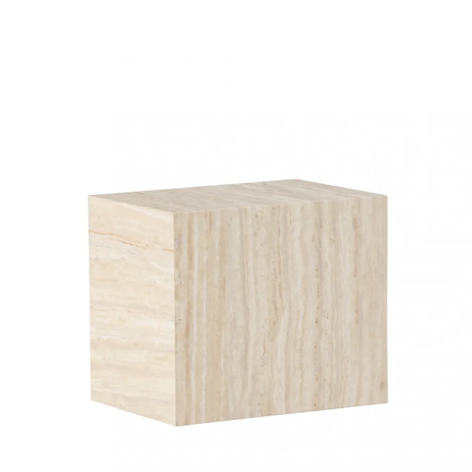 Online Venture Home YORK Table d'appoint effet travertin 35x25cm