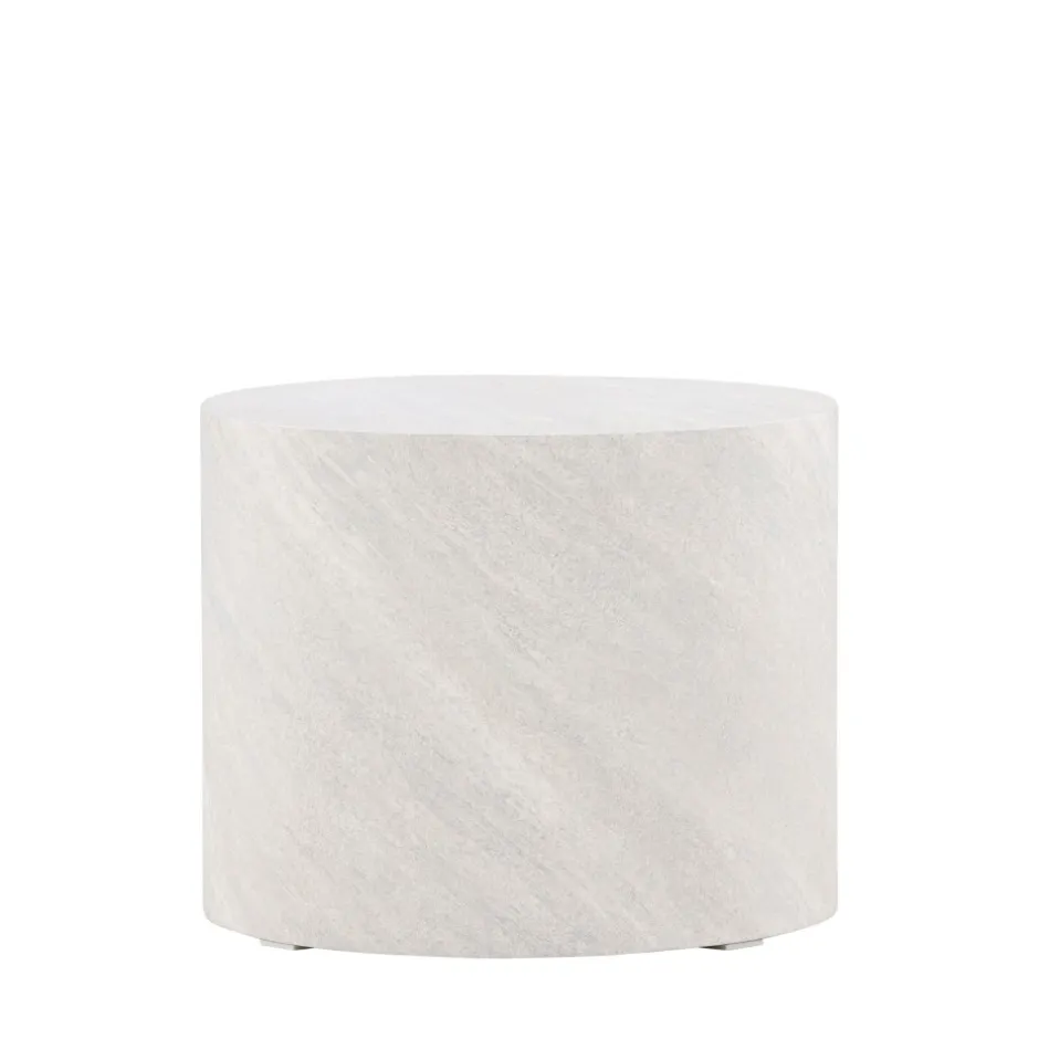 New Venture Home YORK Table d'appoint ronde effet marbre ø50cm