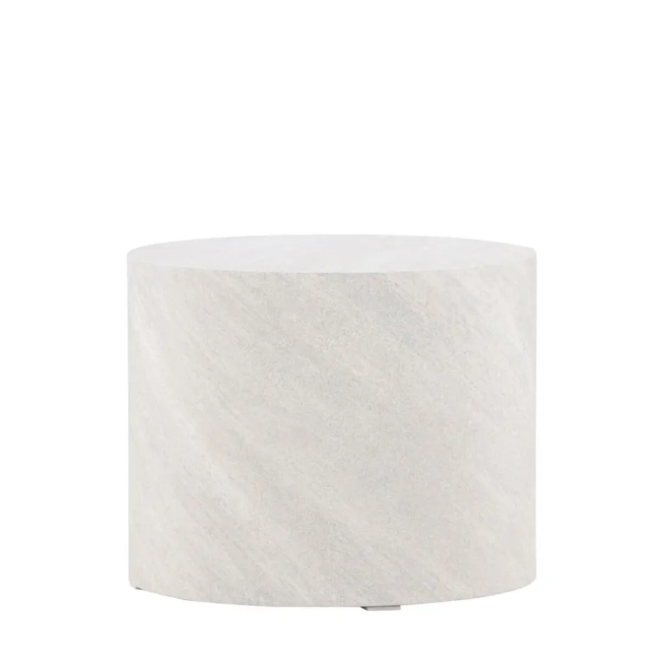 New Venture Home YORK Table d'appoint ronde effet marbre ø50cm