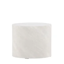 New Venture Home YORK Table d'appoint ronde effet marbre ø50cm