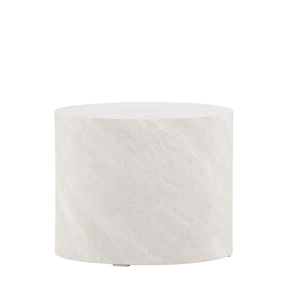 New Venture Home YORK Table d'appoint ronde effet marbre ø50cm