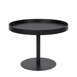 Online No name YURI Table d'appoint ronde en bois et métal ø56cm