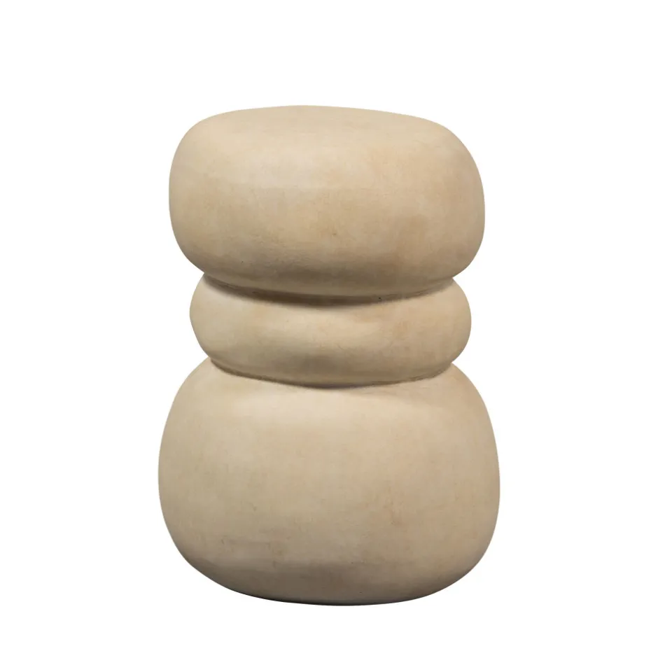 Outlet Woood YVO Table d'appoint en fibres d'argile ø33cm