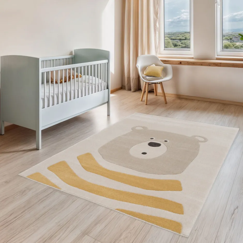 Discount Drawer ZAZU Tapis enfant à motif ours