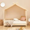 New No name ZENID Lit cabane enfant en bois 70x140cm