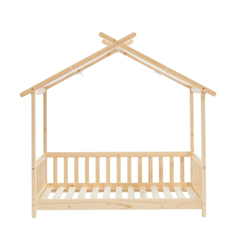 New No name ZENID Lit cabane enfant en bois 70x140cm