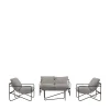 Clearance Drawer ZENO Salon de jardin 4 places en acier