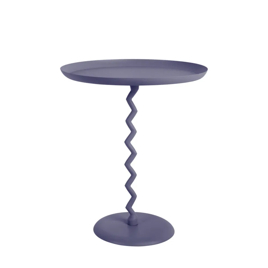 Discount Leitmotiv ZIGZAG Table d'appoint ronde en métal ø44cm