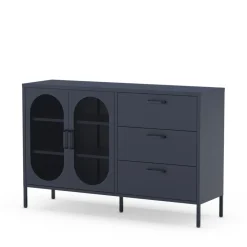 Sale No name ZIO Buffet 2 portes 3 tiroirs en métal L140cm