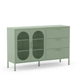 Sale No name ZIO Buffet 2 portes 3 tiroirs en métal L140cm