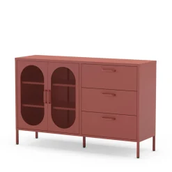 Sale No name ZIO Buffet 2 portes 3 tiroirs en métal L140cm