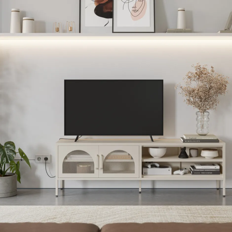 Discount No name ZIO Meuble TV 2 portes en métal L160cm