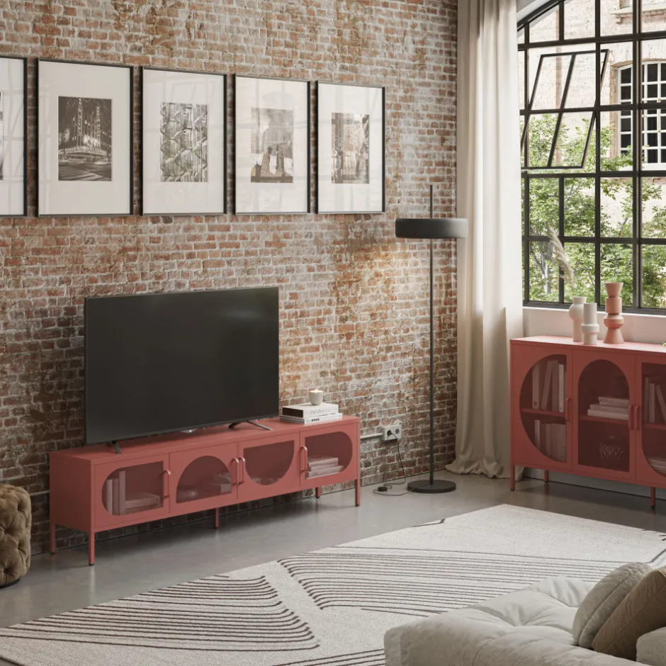 Discount No name ZIO Meuble TV 4 portes en métal L180cm