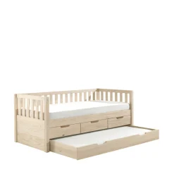 Drawer ZIP Lit enfant banquette 4 tiroirs en bois 90x200 cm