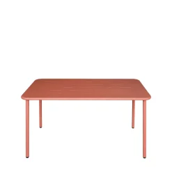 Online Drawer ZYRA Table à manger de jardin 4 personnes en métal