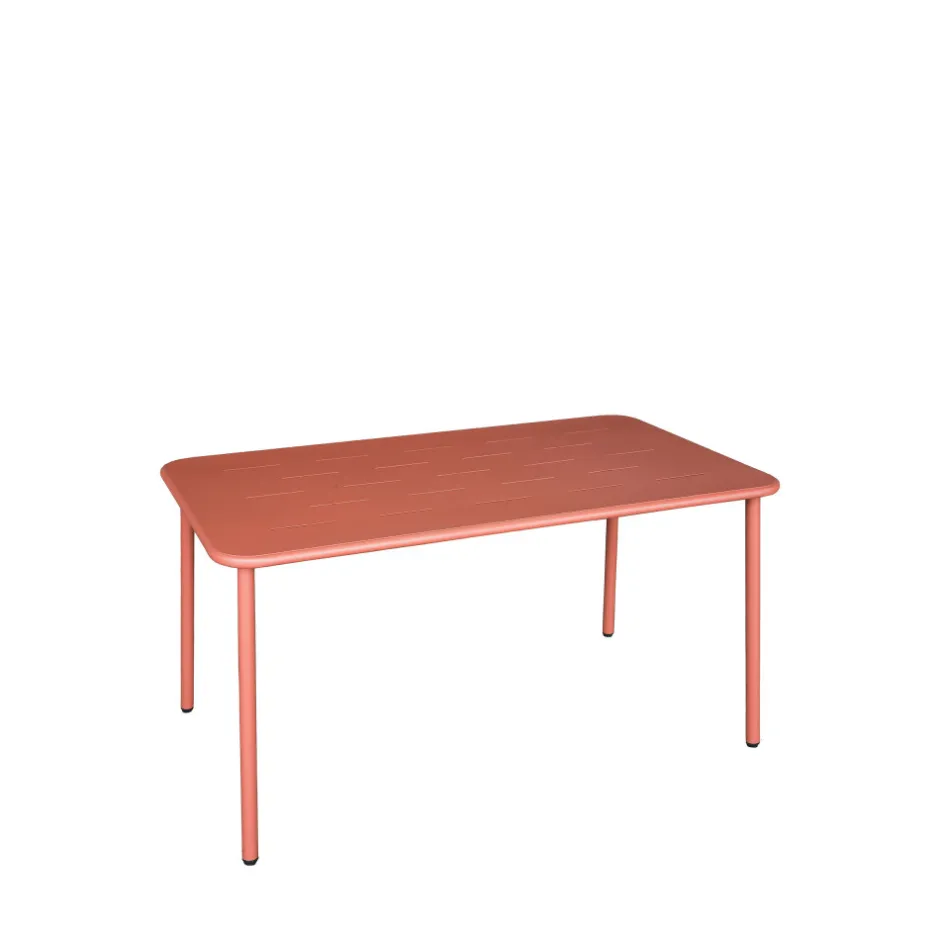 Online Drawer ZYRA Table à manger de jardin 4 personnes en métal
