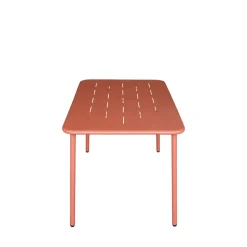 Online Drawer ZYRA Table à manger de jardin 4 personnes en métal