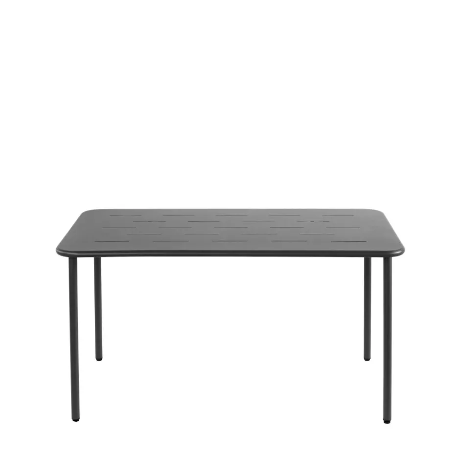 Online Drawer ZYRA Table à manger de jardin 4 personnes en métal